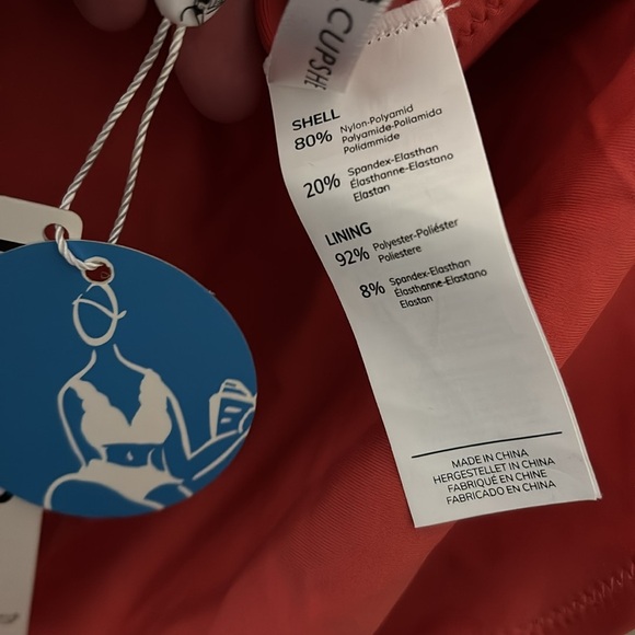 Women’s CUPSHE Whitney Ruched Halter Tummy Control One Piece Swimsuit XS Orange - Picture 6 of 7